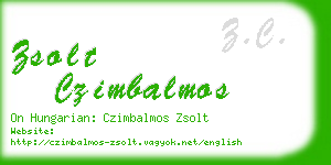 zsolt czimbalmos business card